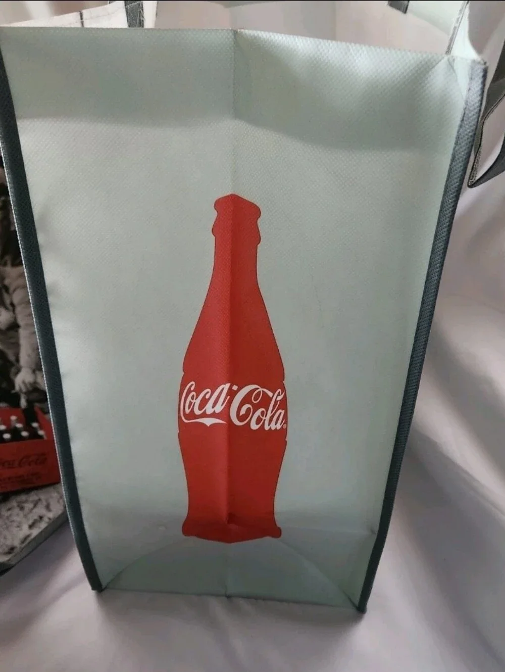 4 Coca-Cola Shopping Bags Tote Bag Reusable Bag US Military Historical NEW